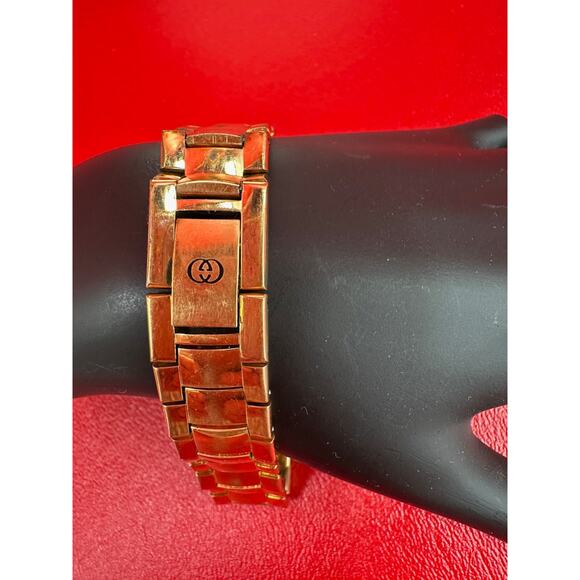 Gucci 3300M Swiss Made Gold Plate Pulp Fiction Winston Wolf Watch New Battery - Picture 4 of 16